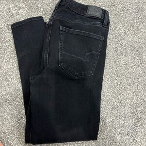 American eagle super high rise skinny jeans